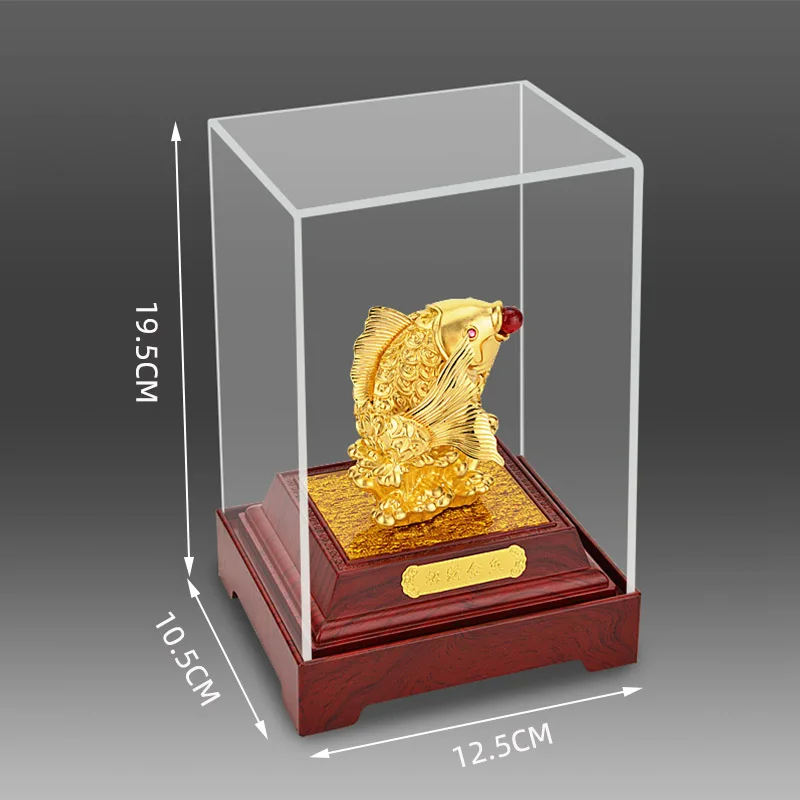 Asklove Fengshui Декор счастливое золото рыбные украшения Золотая фольга фигурка бонсай
