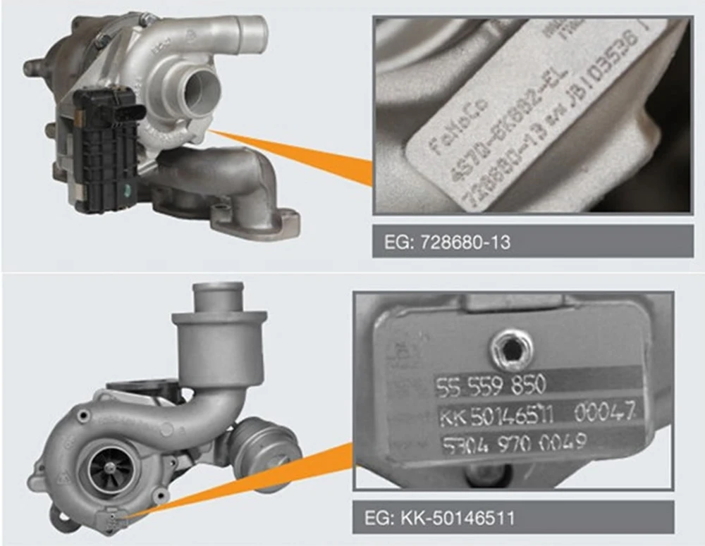 Турбинный компрессор колеса RHF55V VIET 8980277725 8980277722 VKA40016 VAA40016 турбо вал для Isuzu NQR 75L 4HK1-E2N 150 hp