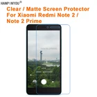 ПрозрачнаяАнтибликовая матовая защитная пленка для экрана Xiaomi Redmi Note 2  Prime 5,5 