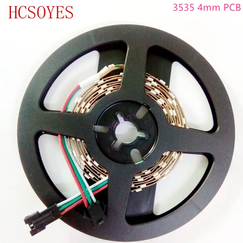 2 м/лот прибор приемно-DC5V SK6812 мини 3535 5050 RGB полосы света не-водонепроницаемый светодиодный пиксель полосы 60 Светодиодный s/М, 4 мм, 5 мм, FPC 60 пикс./м как WS2812B