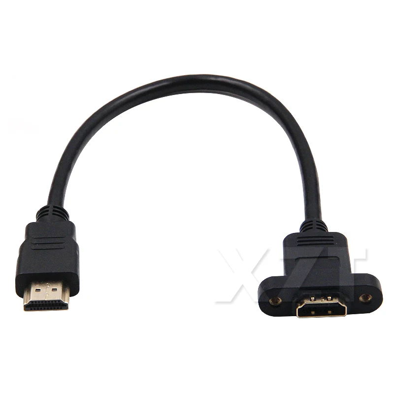 Позолоченный Удлинитель HDMI высокоскоростной удлинитель штырь гнездо с винтовым