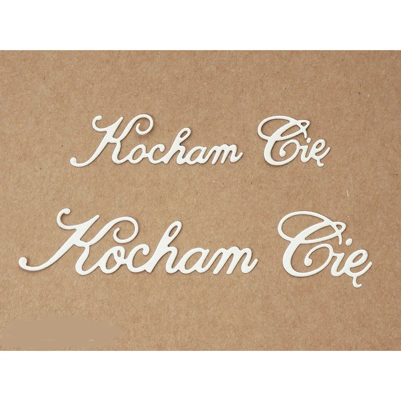Kocham Cie DIY металлическая режущая штамповка для полировки декоративные бумажные