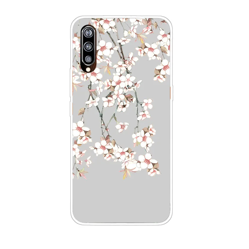 Vivo V15 PRO Чехол силиконовая яркая Цветочная живопись мягкая ТПУ задняя крышка для