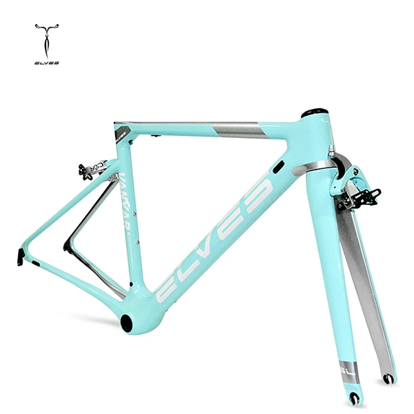 blue Велосипед углерод, Сверхлегкий дорожный велосипед quadro carbono Марко bicicleta cadre velo de route en carbone quadro de bicicleta - Цвет: blue