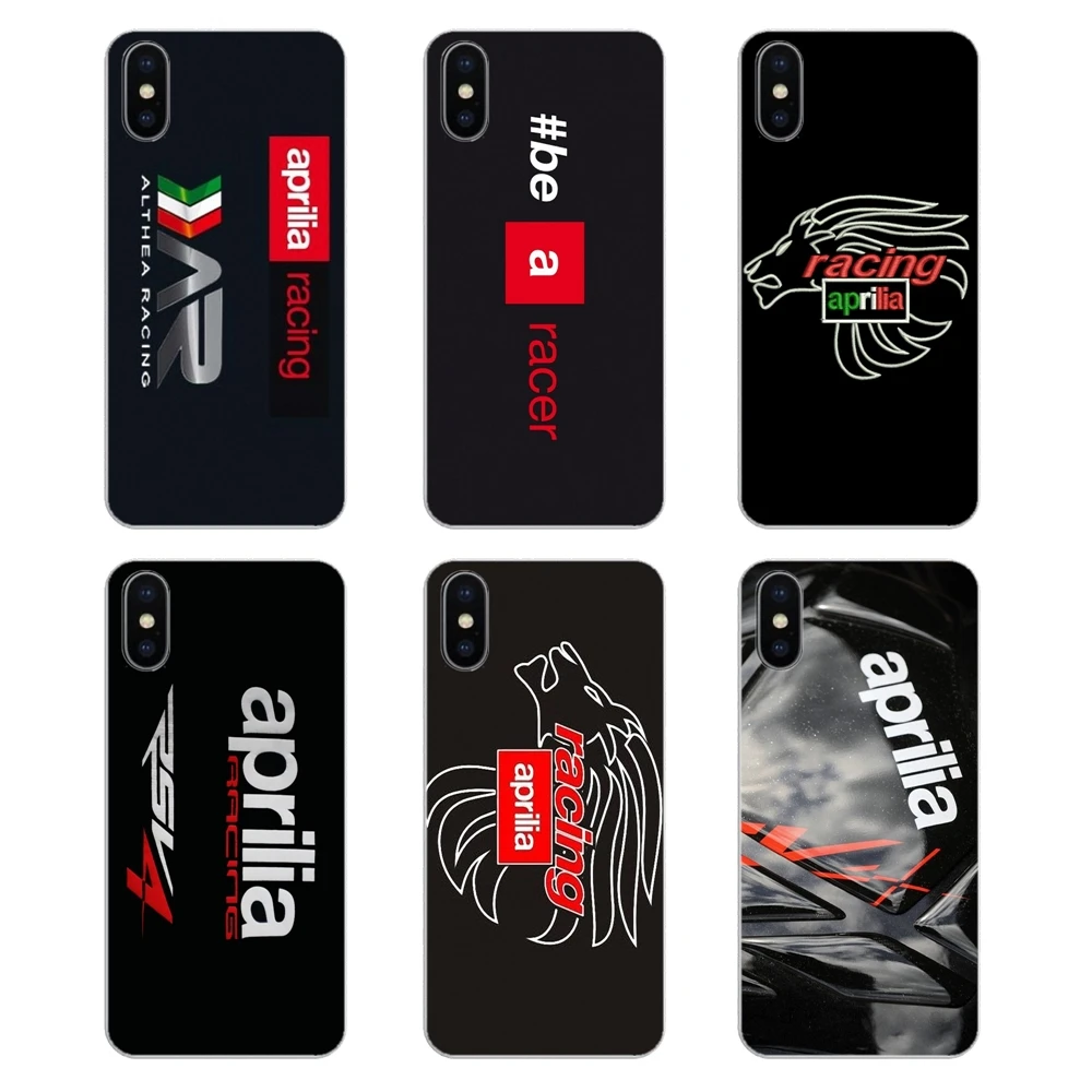 Aprilia гоночный мотоцикл логотип прозрачный мягкий чехол Чехлы для iPod Touch iPhone 4 4S 5 5S