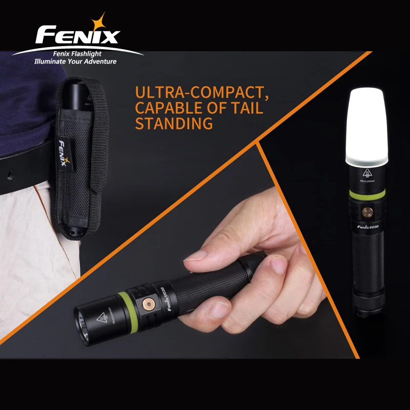 1000 люмен фонарик Fenix UC30 2017 Cree XP-L HI V3 светодиодный перезаряжаемый Micro USB с батареей