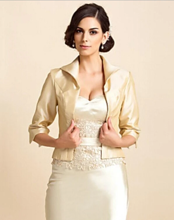 Недорогой Королевский синий Очаровательная 3/4 с длинным рукавом тафта Вечерние