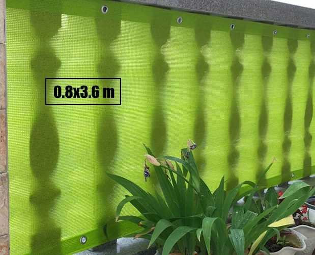 0,9x1,8/2,7/3,6 м HDPE УФ зонт чистая двор дома ссылка забор для страховочной сеткой растительного покрова Защита от солнечных лучей, с защитой от солнечных лучей, ткань для затенения - Цвет: 0.8x3.6 m