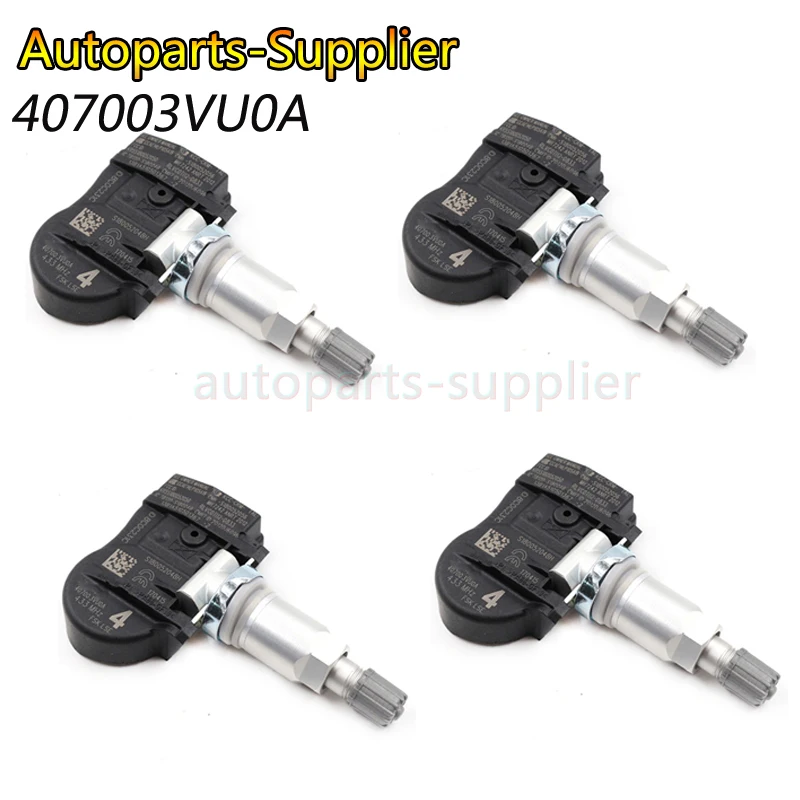 4 шт. 407003VU0A 433 МГц для Nissan NOTE QASHQAI Tiida Hatchback X T Renault ESPACE V KOLEOS системы контроля давления
