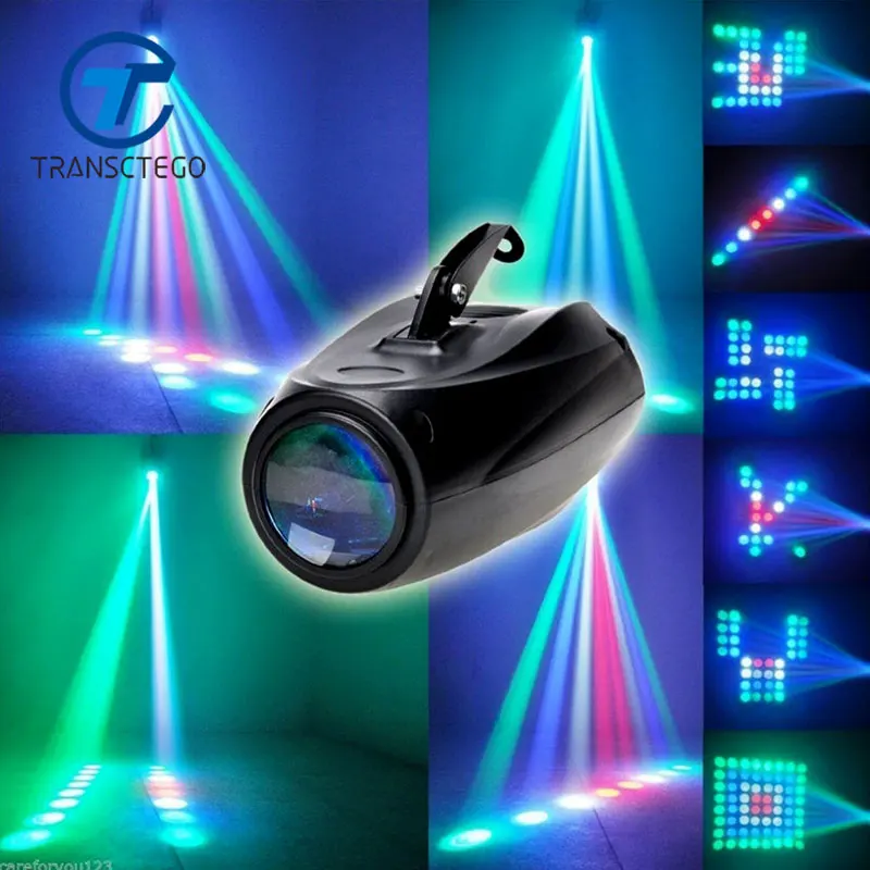 

TRANSCTEGO Sound Lights DJ Disco Light Led Laser Lamp Patterns Party Stage Disco Projector Bar Laser Blimp Wedding Lighting