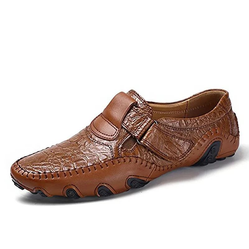 Brand Design Slip On Loafers Men Casual Shoes Genuine Leather Moccasin Boat Walking Shoe Flat Oxford Sneaker Hot Sale | Обувь