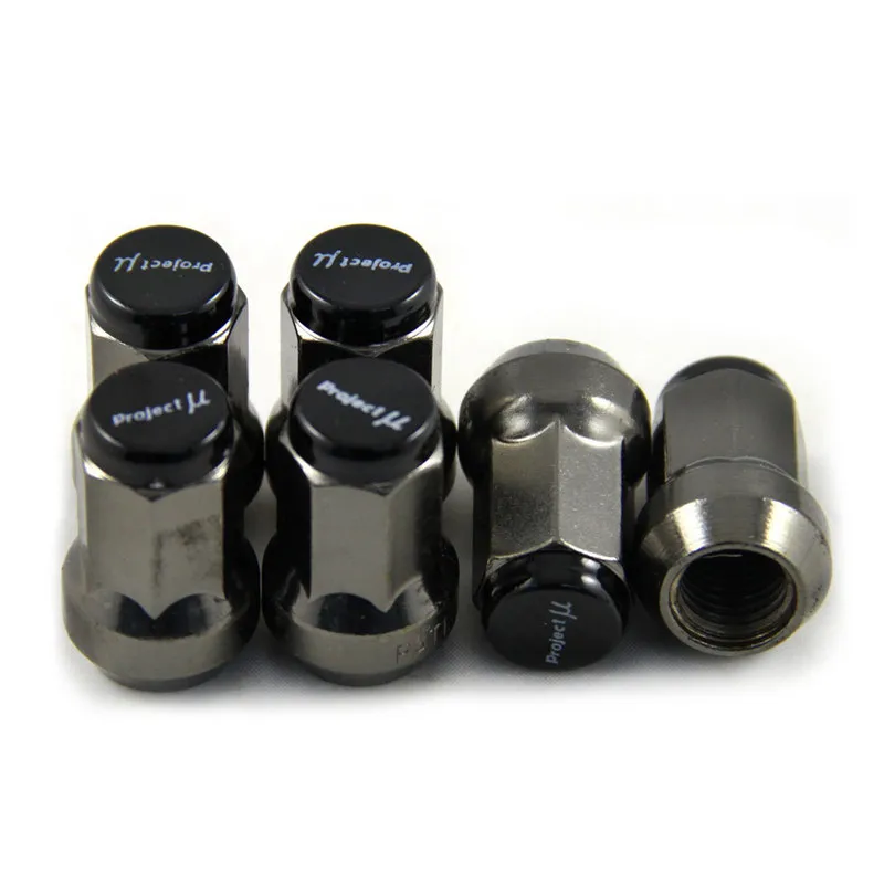 20 шт./компл. 33 мм Project MU Racing Composite SPEC стальные гоночные колесные гайки m12x1 5/1 25