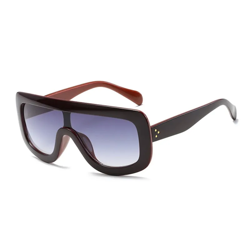 c8 wine red Fame Emosnia, квадратные негабаритные солнцезащитные очки для женщин и мужчин, знаменитостей, фирменный дизайн, большая леди, UV400, Винтажные Солнцезащитные очки, женские очки - Цвет линз: c8 wine red Fame