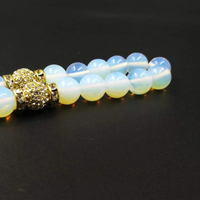 Новое поступление золотые аксессуары с опаловым камнем женский браслет Tasbih 33 66 99