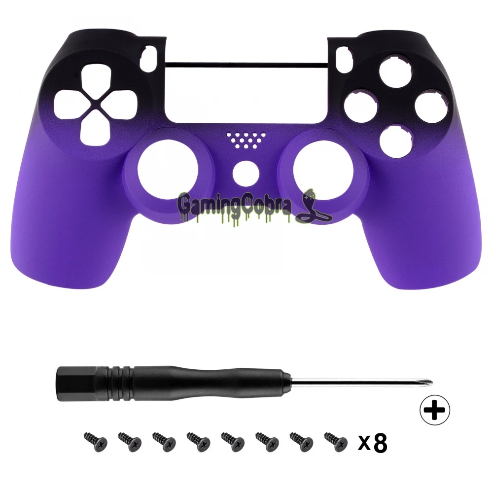 Тени Soft Touch фиолетовой Корпус в виде ракушки Лицевая панель для PS4 Slim/для PS4 Pro контроллер(JDM-040 JDM-050 JDM-055)-SP4FX10