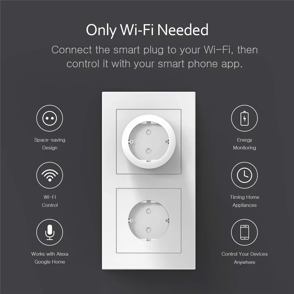 4 шт wifi умная розетка Мини-розетка пульт дистанционного управления с функцией