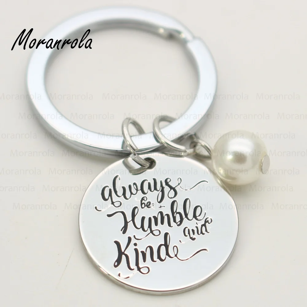 Новое ожерелье и брелок из медного серебра с надписью Always be humble and kind очарование