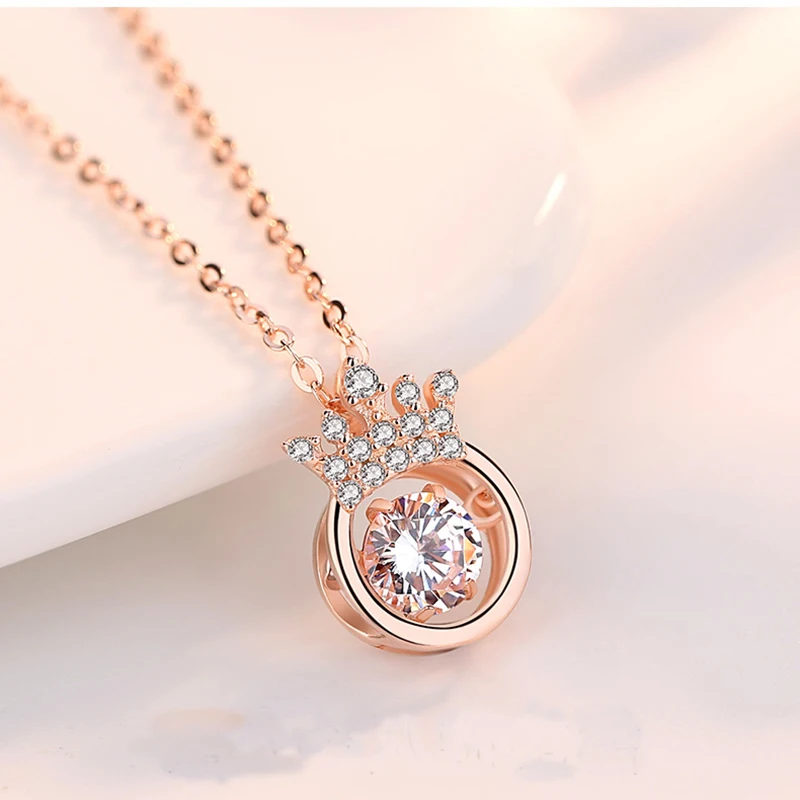 Цепочка с подвеской из серебра 925 пробы фианитами|Ожерелья| |