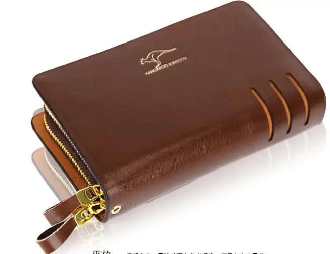 A generation of fat Kangaroo hand header layer leather bag men clutch wallet long section male business packa|generator muffler|generator waterwallet