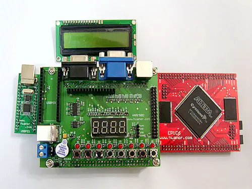 Для макетной платы FPGA USB BLASTER линия загрузки (реальные фабричные точки)| |