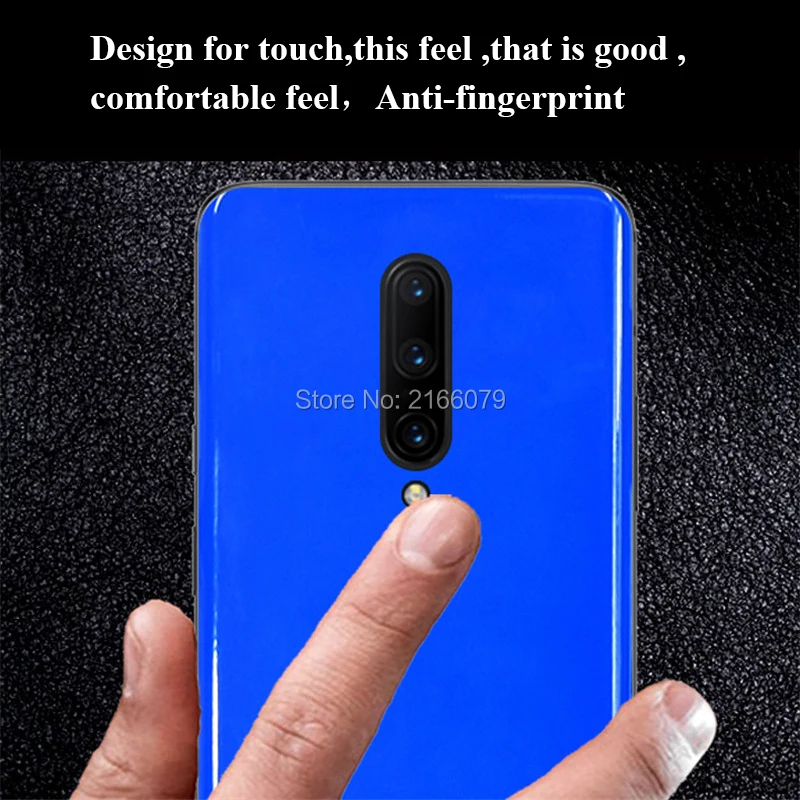Для OnePlus X 9 7 7T Pro 6 реактивных т яркая поверхность задняя крышка Глянцевая Телефон