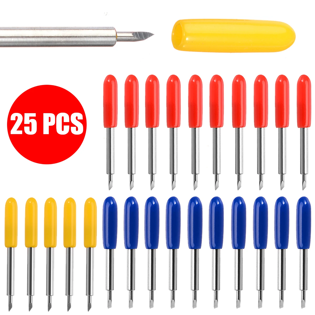 25 шт. прочный нож Roland Blade резак электроинструмент 30 45 60 градусов Cricut для Explore ore Air 2