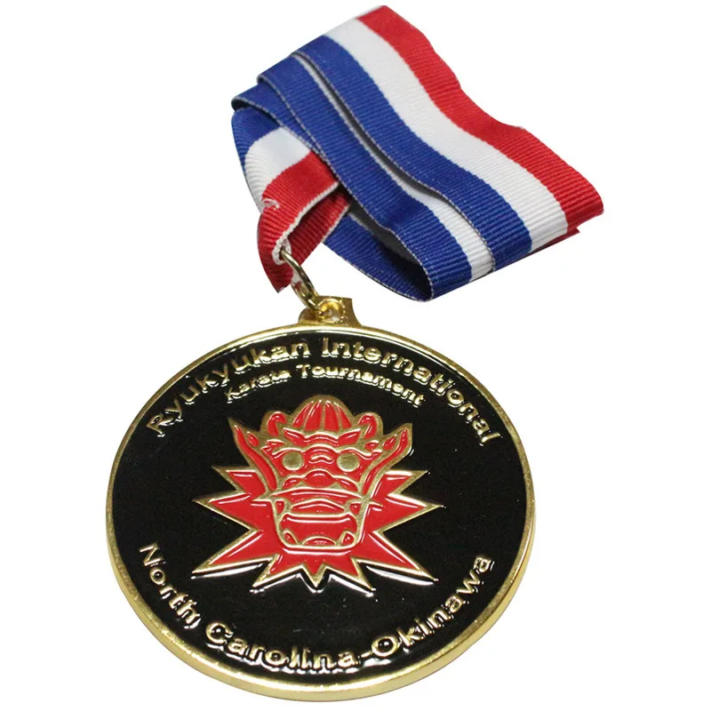 

Stylish and original electroplated black nickel paint medallion new 3D challenge medal