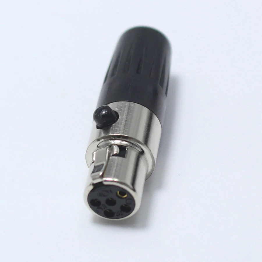1 шт. мини XLR 5-контактный гнездовой разъем с отверстием маленький 5 P аудиоразъем