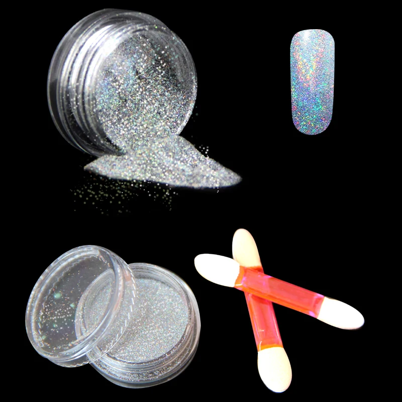 CATUNESSGold Sliver Nail Glitter Powder Shinning Mirror Eye Pigment Dust Art DIY Sugar Decorations | Красота и здоровье