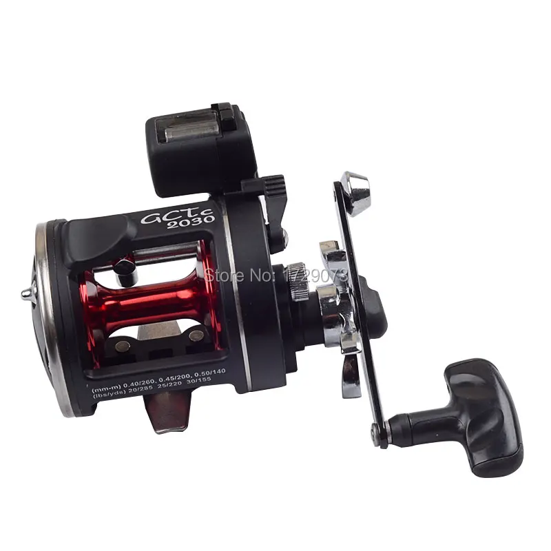 Agepoch Рыбалка Троллинг Электрический Счетчик Колеса Мощный Барабанные Тормоза