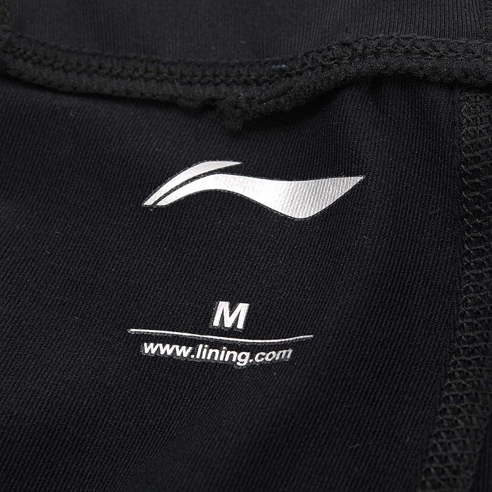 Li Ning Для мужчин Профессиональные колготки дышащий светоотражающие 78% нейлон 22%