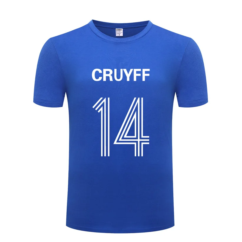 Мужская футболка с принтом JOHAN CRUYFF хлопковая коротким рукавом и круглым вырезом
