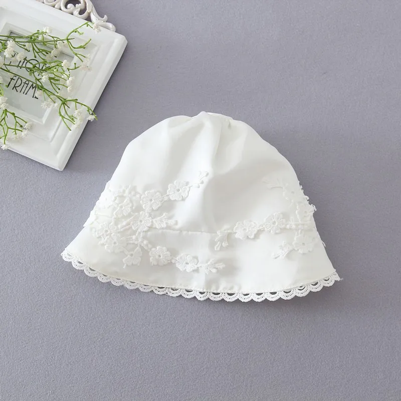 

2pcs/set flower baby girl dress white 1 year birthday dress infant baptism clothes for party wedding vestido infantil 3-24M