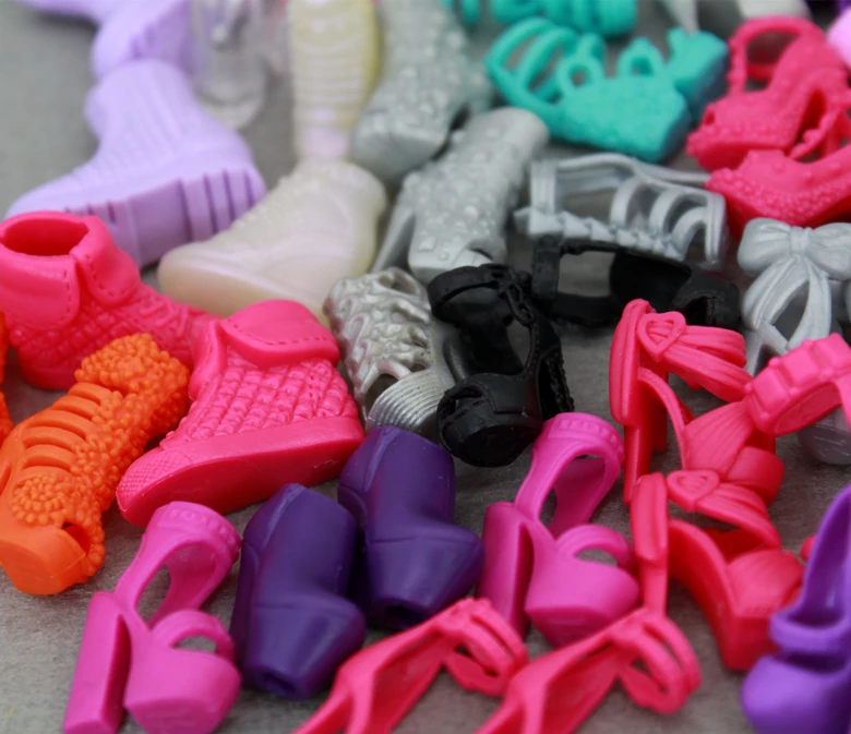 Original Doll Shoes Mix Different Styles Colorized Fashion Morden High Heeled Sandal Accessories For 1/6 Barbie Xinyi FR | Игрушки и