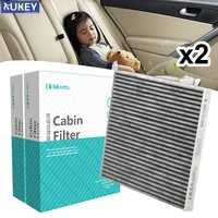 2pc car accessories activated carbon cabin air filter for jeep cherokee kl 68223044aa 2013 2014 2015 2016 2017 2018 2019