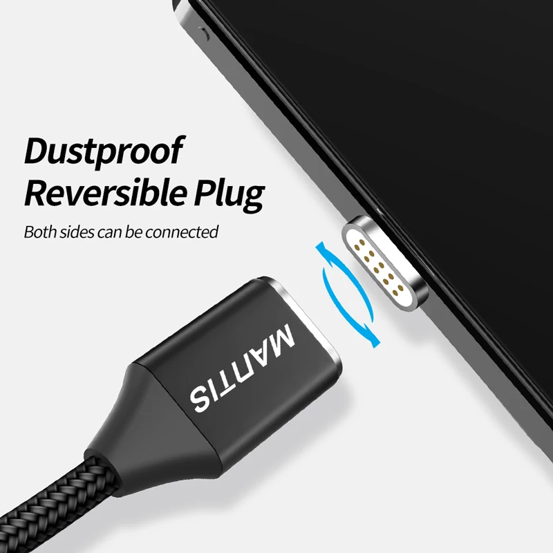 Магнитный Micro USB кабель MANTIS зарядное устройство светодиодный 2 А магнит 1 м Android для