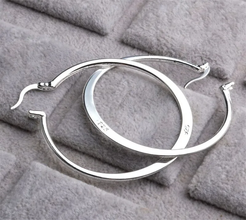 Женские серьги-кольца из серебра 925 пробы | Украшения и аксессуары