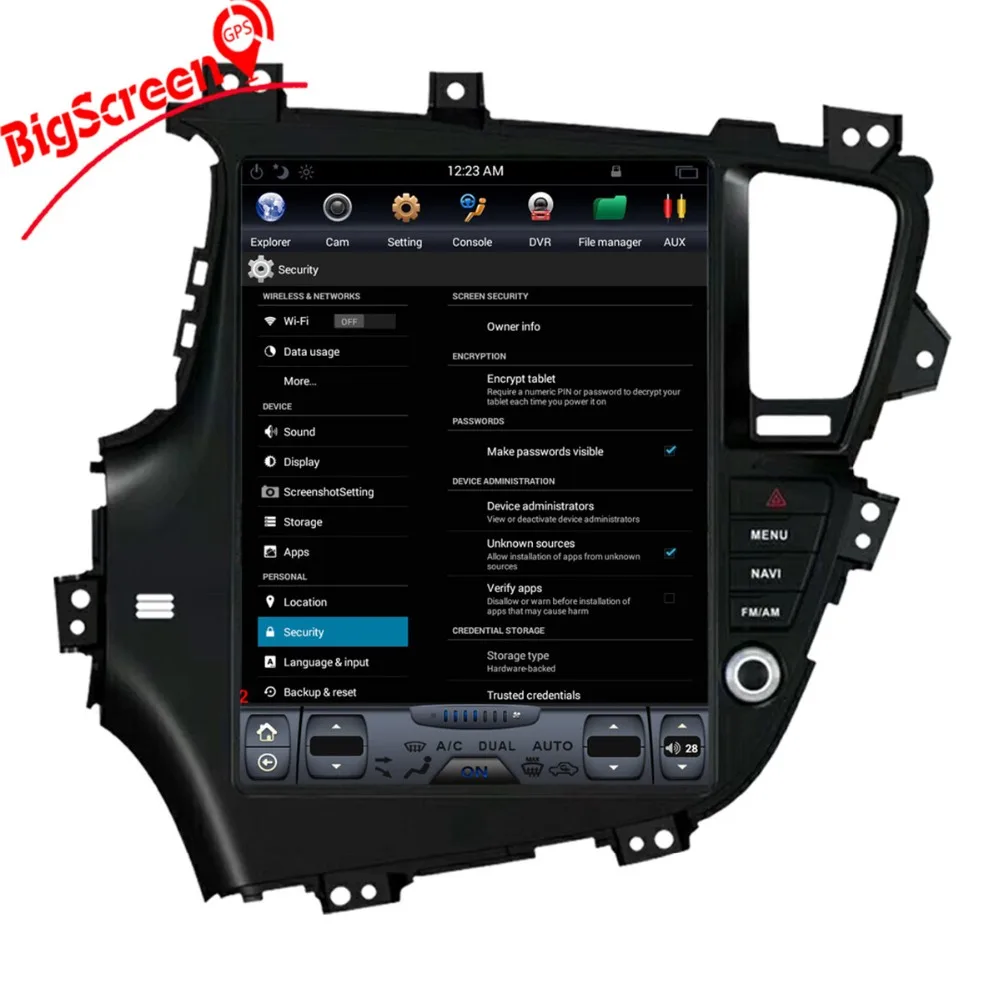 Автомагнитола 2 Din на Android 12 9 6 0 дюйма без DVD плеера GPS навигация для KIA Optima K5 2010 2013