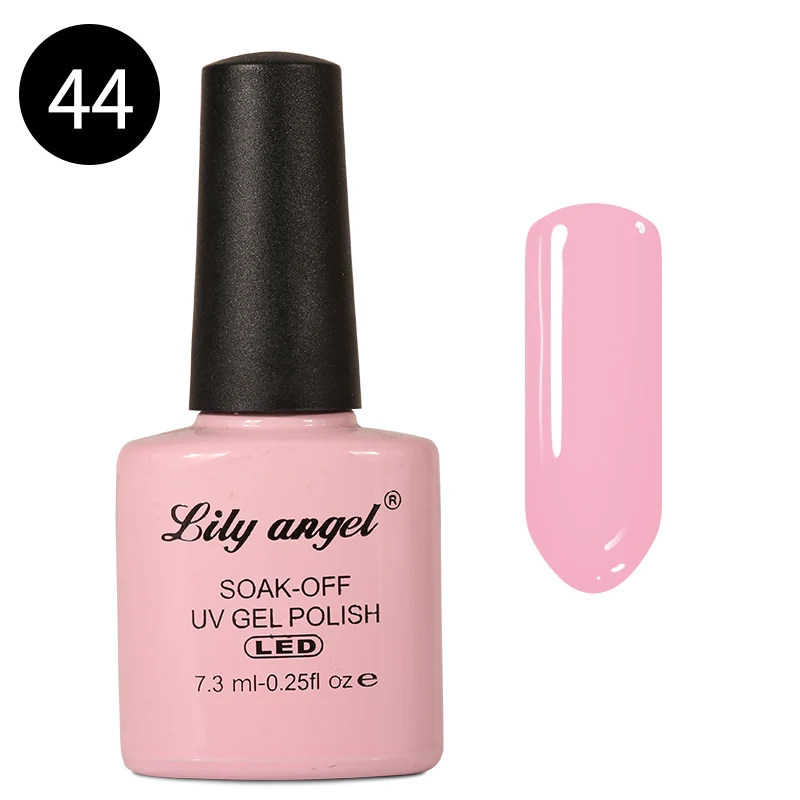44 LILY ANGEL Гель-лак Светодиодный УФ-гель для ногтей лак для нейл-арта Дизайн Маникюр 110 цвет 7,3 мл впитывающаяся эмаль 39-76 - Цвет: 44