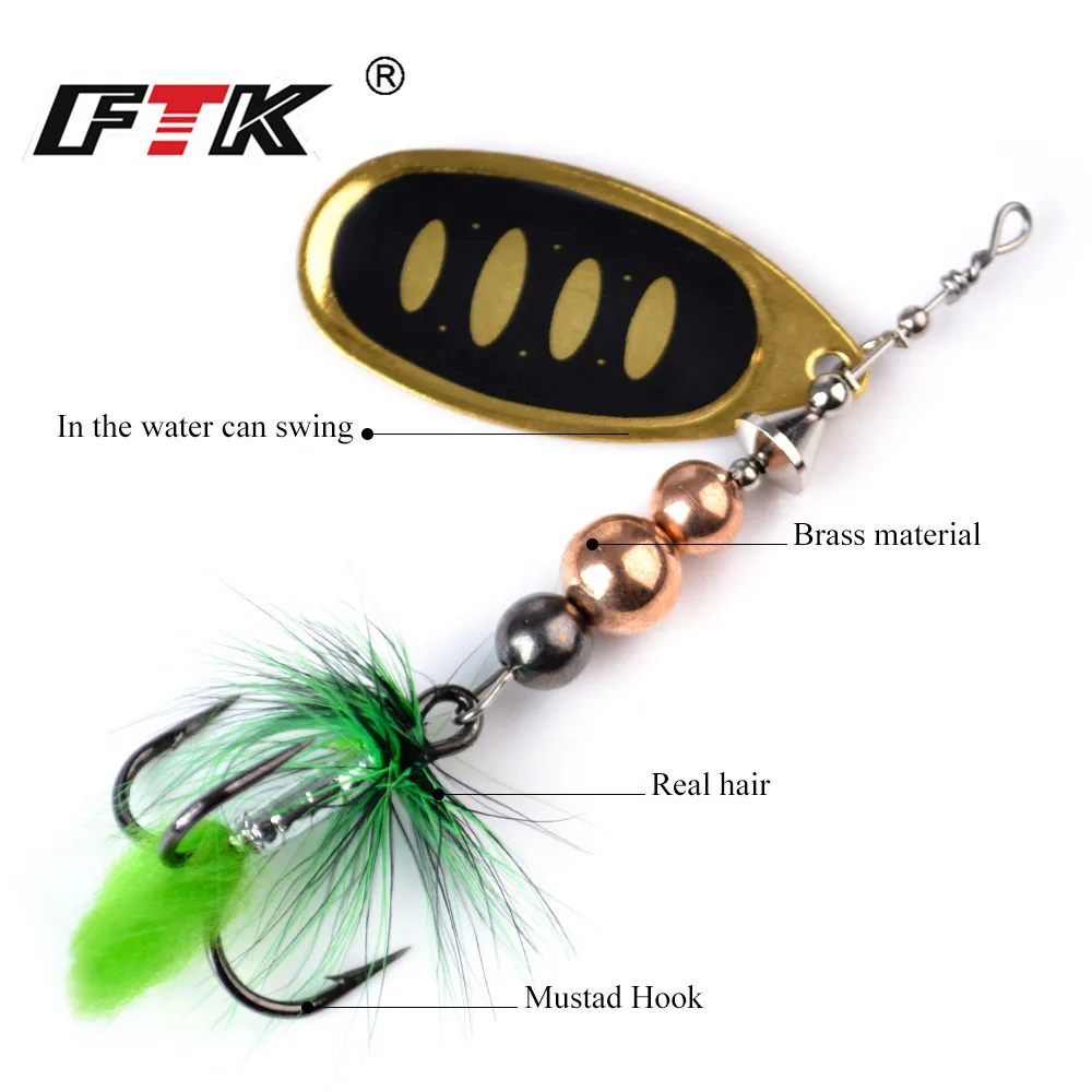 King Fishing Lur 1 шт. Ложка прилавок приманка для морской рыбалки с тройным крючком