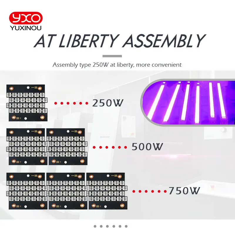 1 шт 250W 500W 1000W 200W UV 395nm 405nm высокое Мощность фиолетовый светодиодный Медь PCB для uv