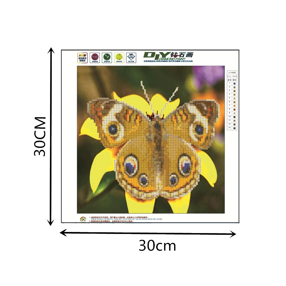 5d diy Алмазная Картина Бабочка Мозаика картина вышивка Стразы Вышивка крестом