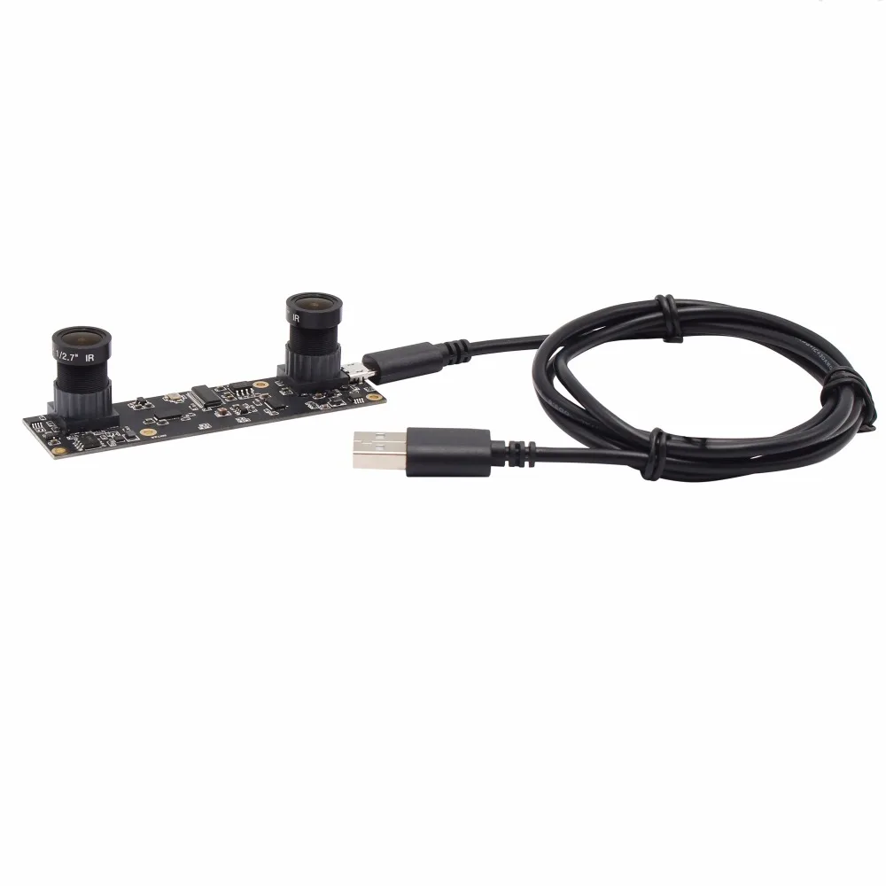 2MP 1080P AR0330 MJPEG 30fps M12 2 8 мм двойной объектив Micro mini usb модуль платы камеры OTG UVC Plug Play