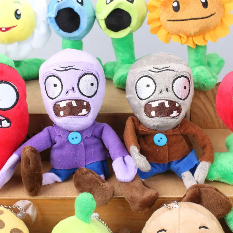 14 шт. высокого качества PVZ Растения против Зомби мягкие плюшевые игрушки куклы, детский подарок фигурка модель игрушки подарок для детей Рождество