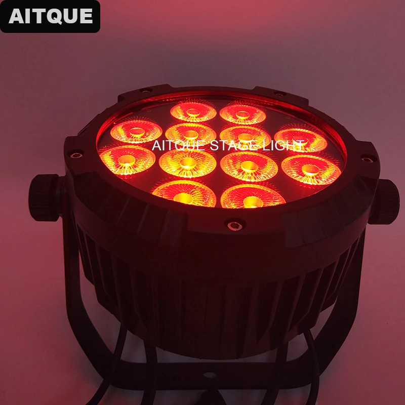 للبيع 12x18w Rgbwa Uv 12x18w مصباح كشاف Led خارجي مقاوم للماء مع علبة إضاءة