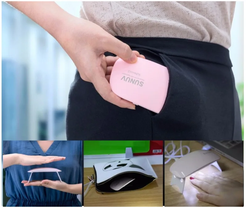Распродажа! SUNmini УФ светодиодный мини лампа Портативная Сушилка для ногтей с USB