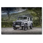 Land Rover Defender 90 приключения, внедорожник, автомобиль, классический автомобиль, искусство, фотография, художественные картины для декора гостиной