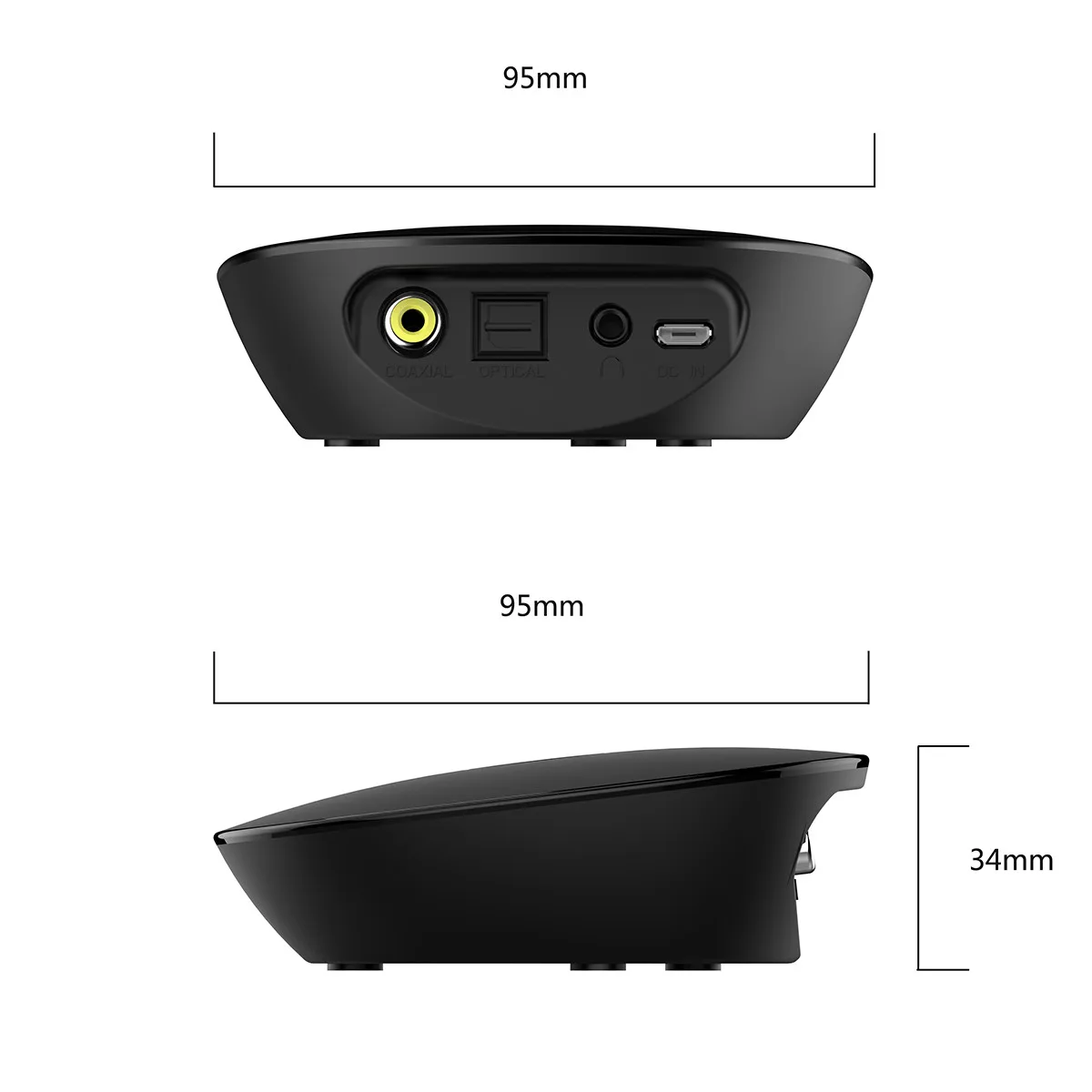 ORICO 4,1 Беспроводной Bluetooth приемник 3,5 мм Aux приемник аудио стерео музыкальный приемник Bluetooth портативный аудио и видео колонки