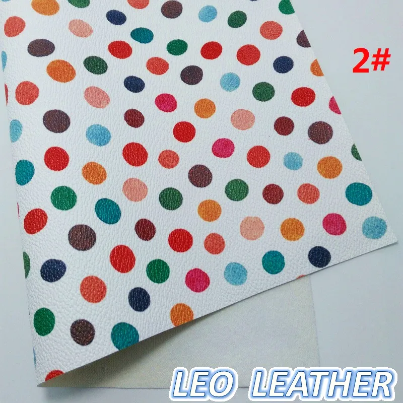 1 шт. 21X29 см синтетический Letaher, принт "горошек" для изготовления бантов и других аксессуаров 9S59A
