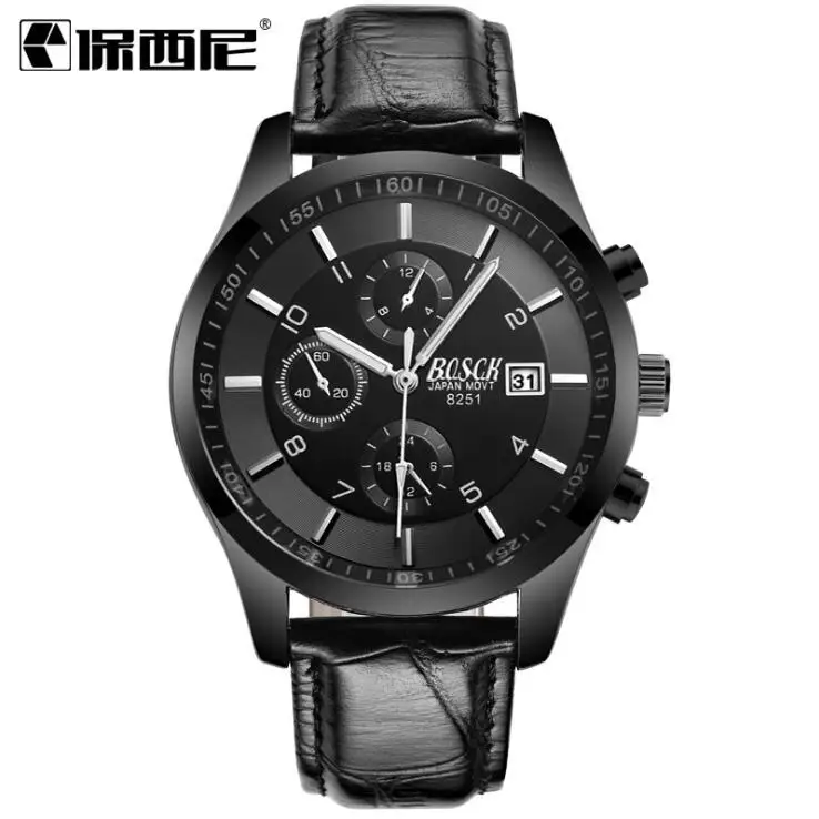 Men Watch Watchband Stainless Steel Wrist Watches Male Calendar Clock Brand Quartz Movement sports luminous waterproof Relogio | Наручные